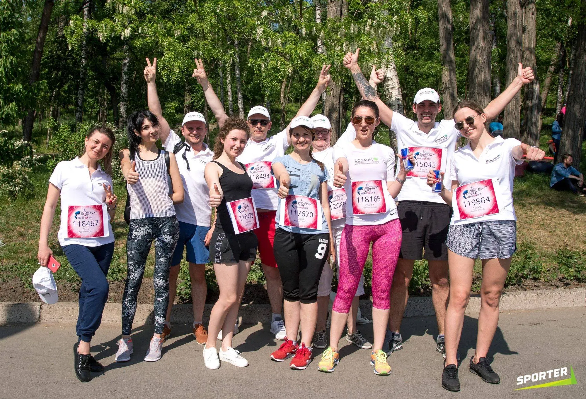 Echipa Donaris Vienna Insurance Group la Wings for Life World Run